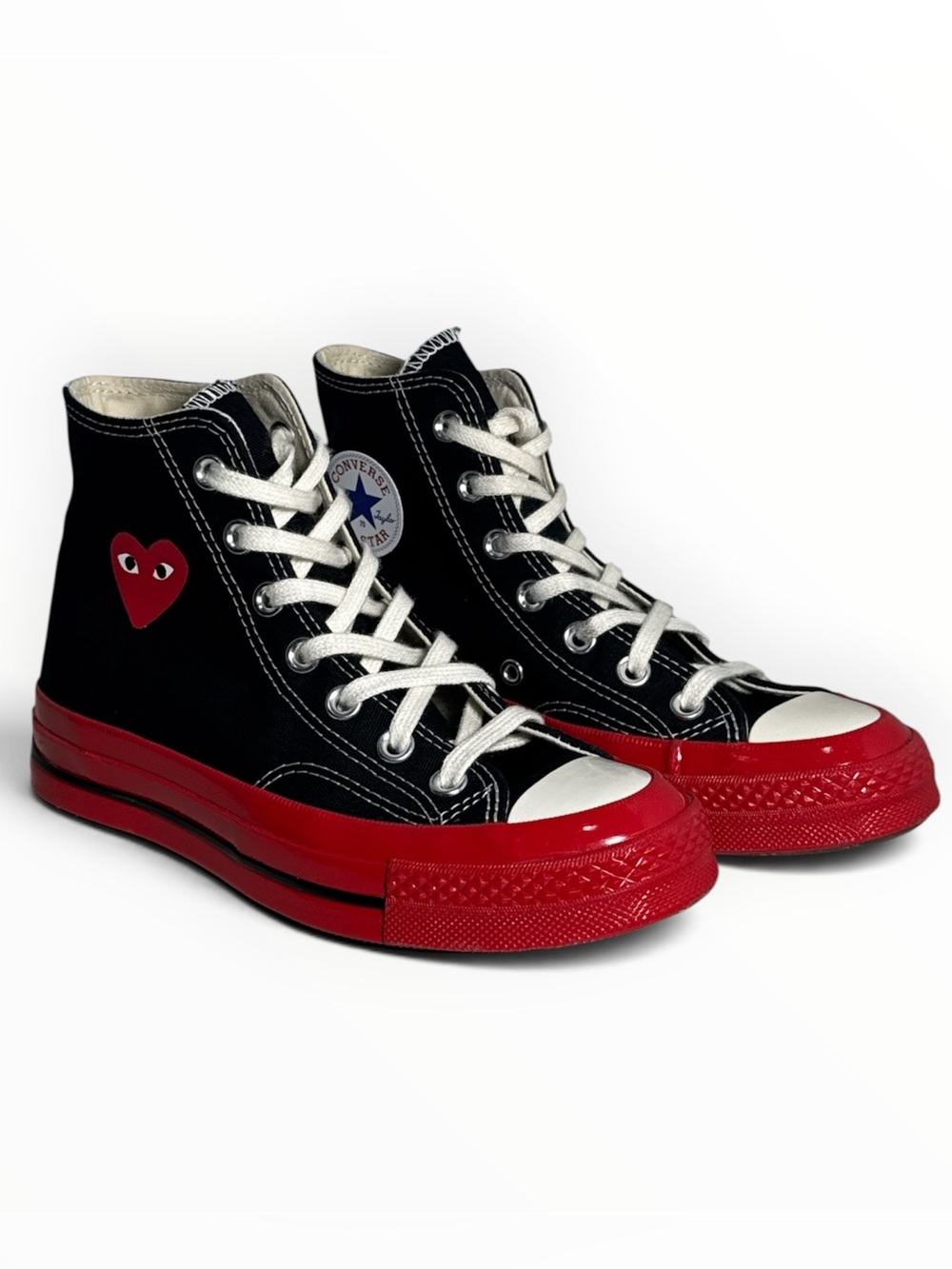 CDG Comme des Garçons x Converse Chuck 70 Hi Black Red Unisex Sneakers Women’s 6